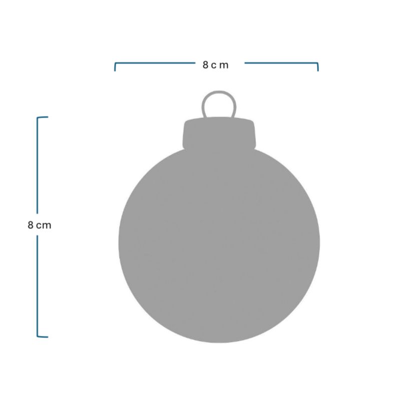 Docena de esferas navideñas