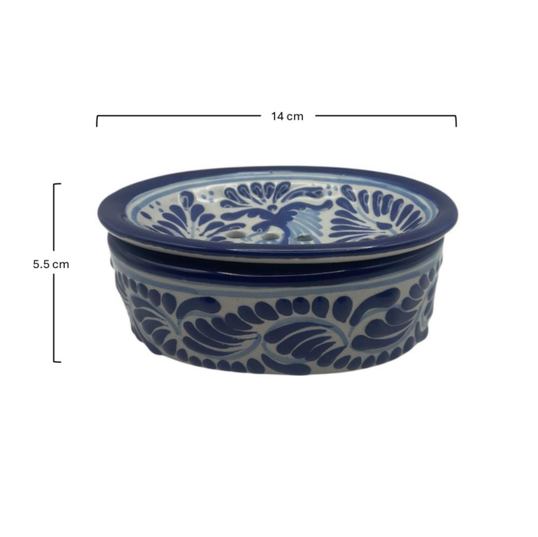 Jabonera para Barra (Azul Tradicional)