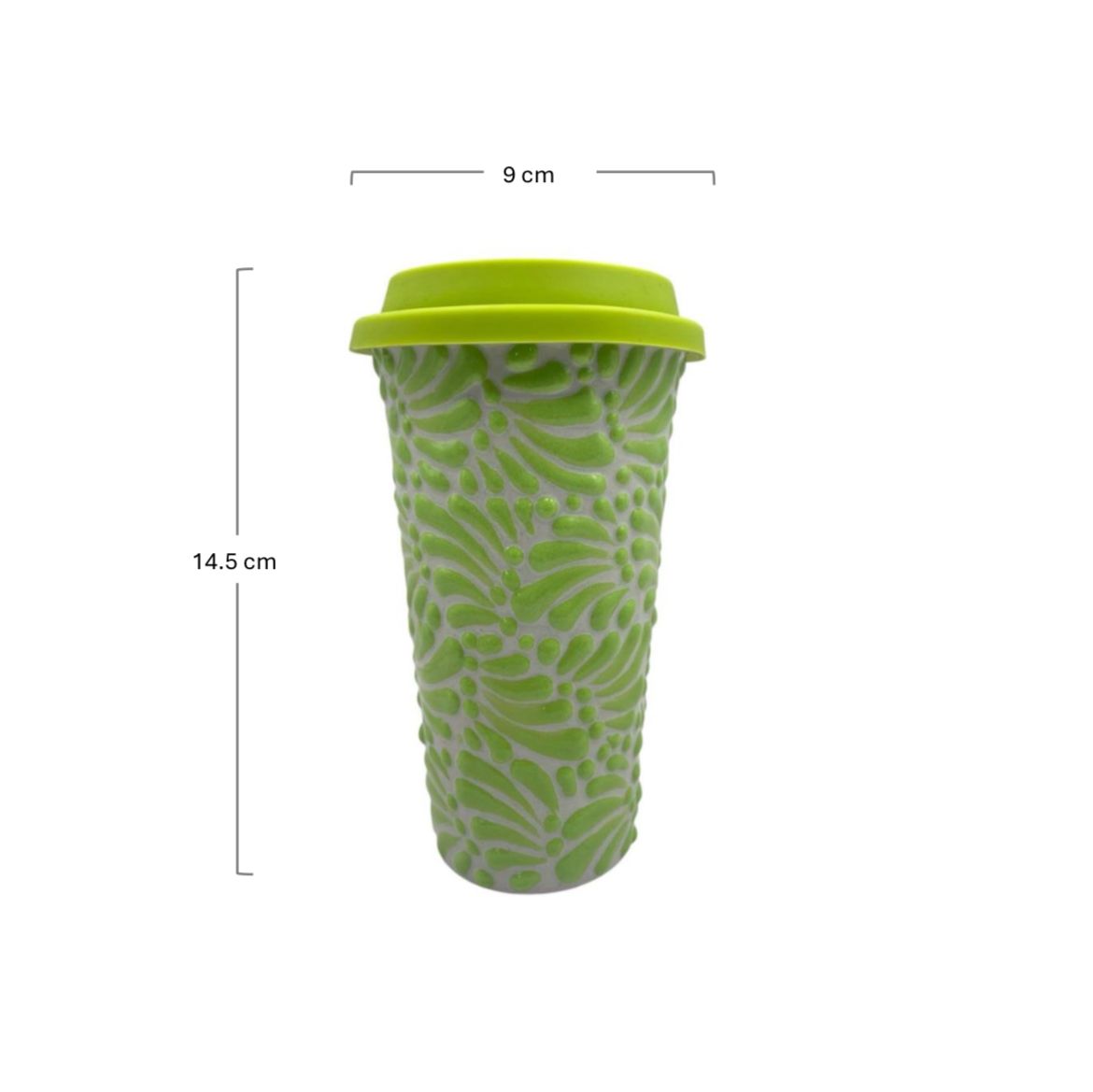 Vaso con Tapa (Verde)