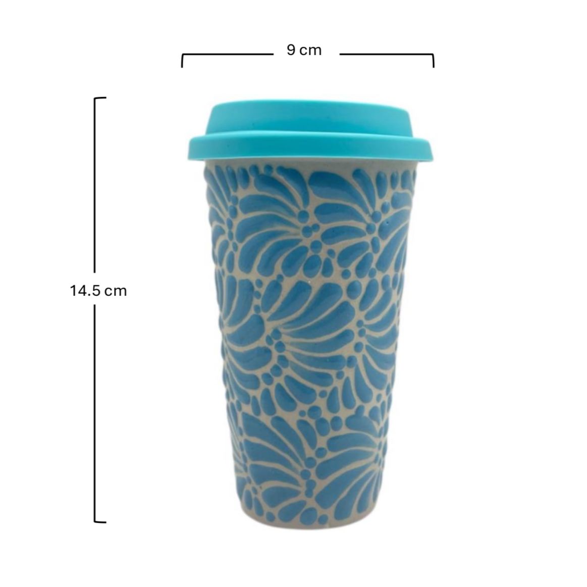 Vaso con Tapa (Turquesa)