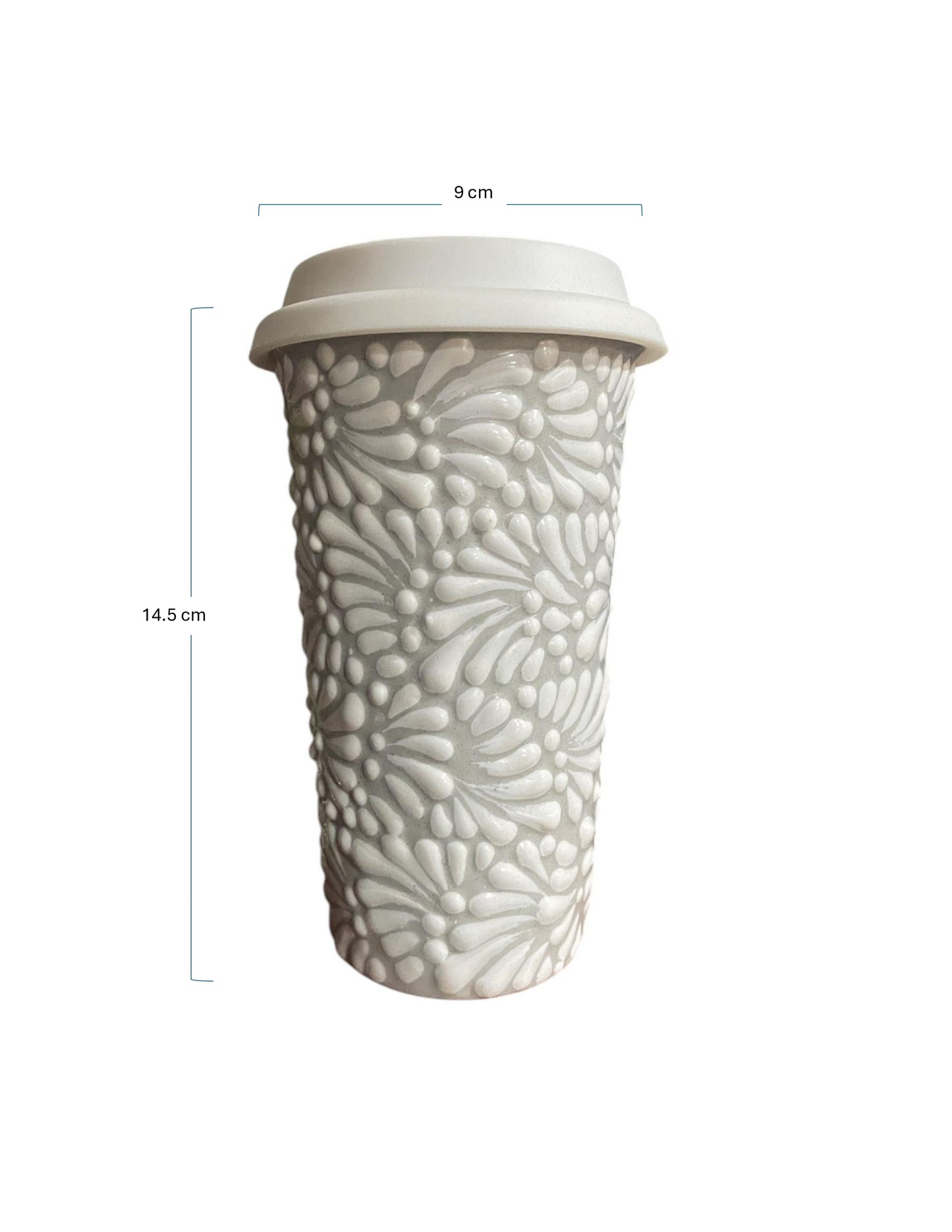 Vaso con Tapa (Blanco)