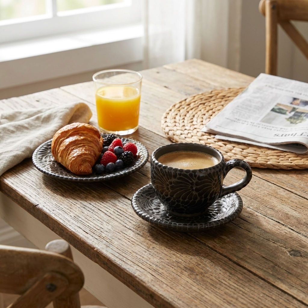 Set de Plato y Taza
