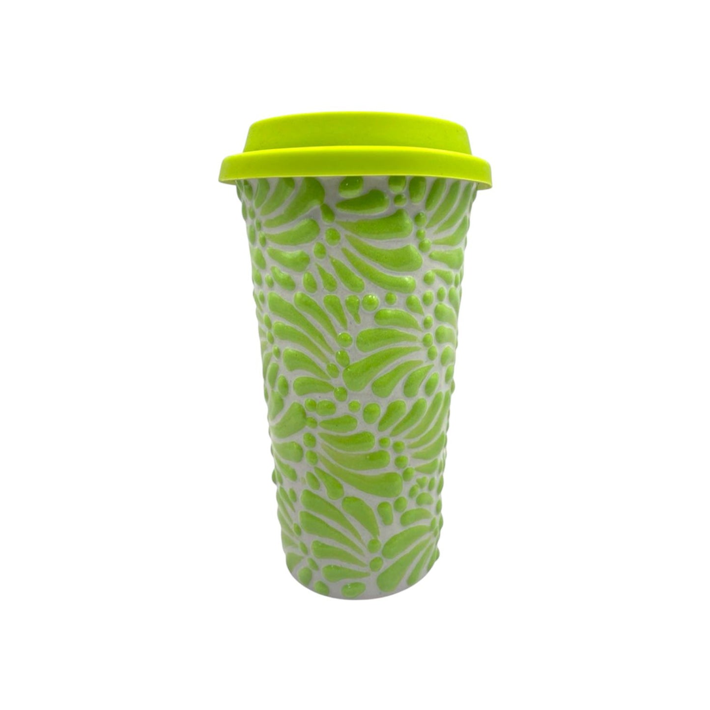 Vaso con Tapa (Verde)