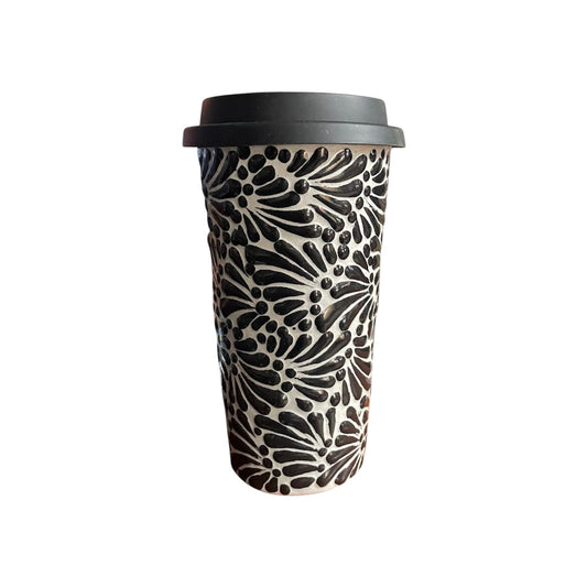 Vaso con Tapa (Negro)