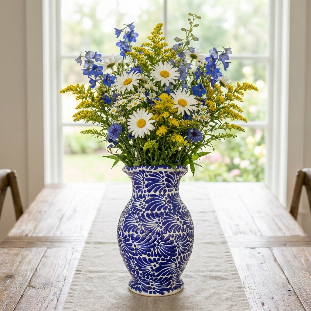 Florero Mediano (Azul)