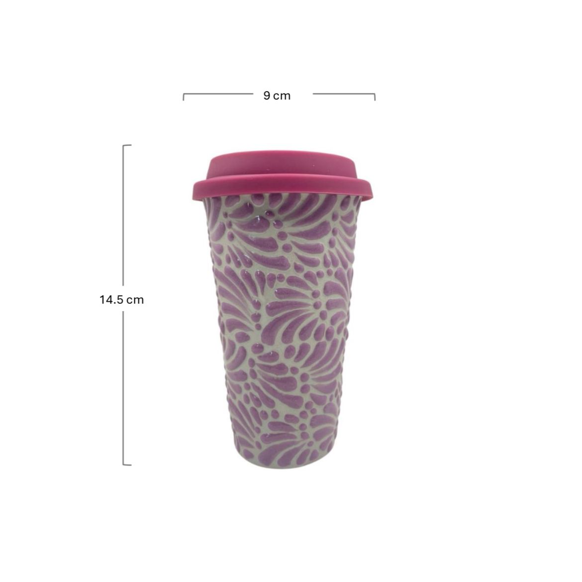 Vaso con Tapa (Morado)