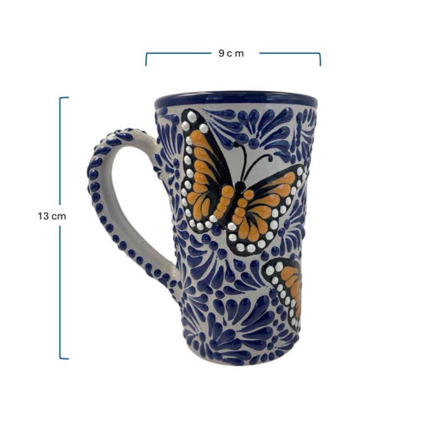 Taza de Talavera (Mariposa)