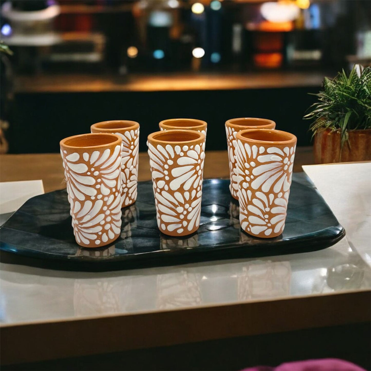 Set de 6 Tequileros (Barro)