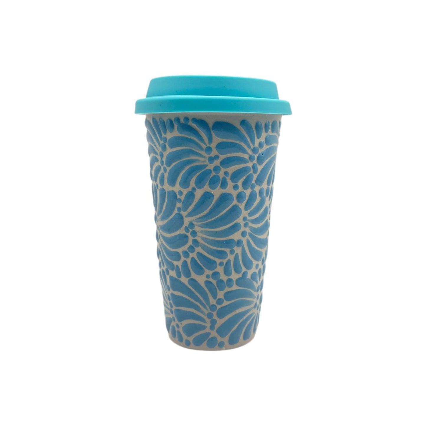 Vaso con Tapa (Turquesa)