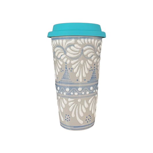 Vaso con Tapa (Blanco)