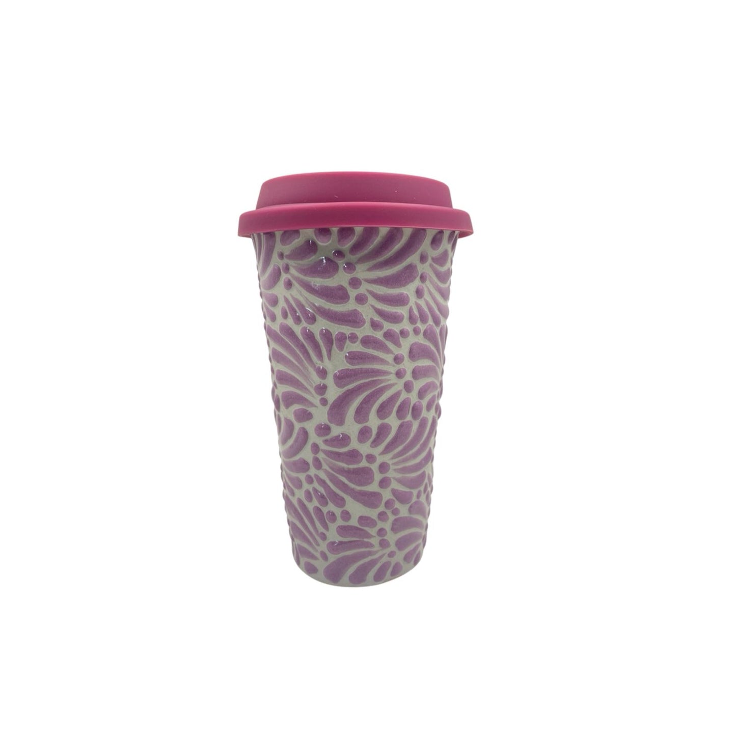 Vaso con Tapa (Morado)