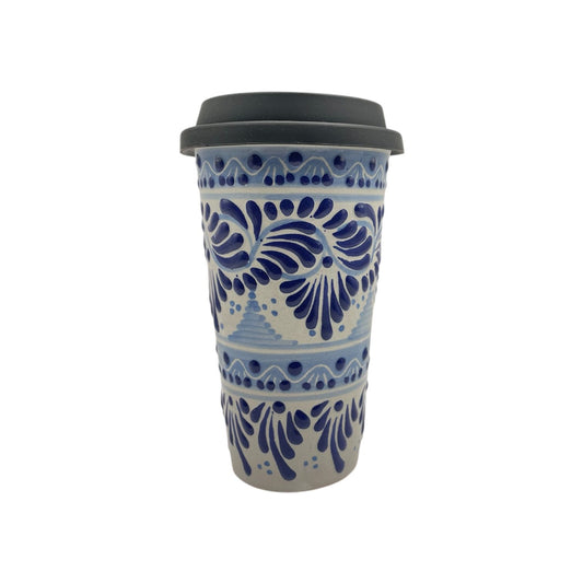 Vaso con Tapa (Azul Tradicional)