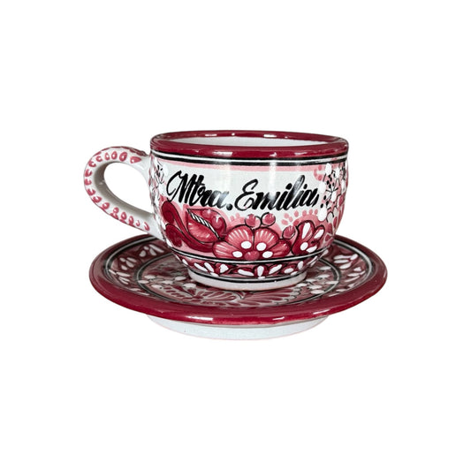 Set de Plato y Taza Personalizada